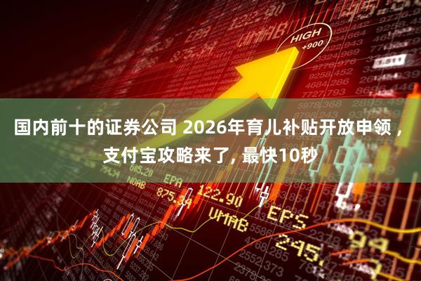 国内前十的证券公司 2026年育儿补贴开放申领 , 支付宝攻略来了, 最快10秒